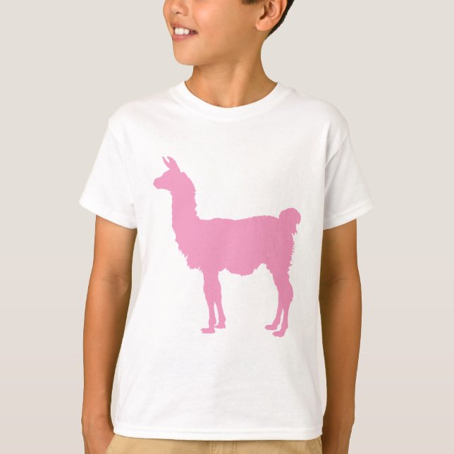 Camiseta Llama rosada (Anverso)