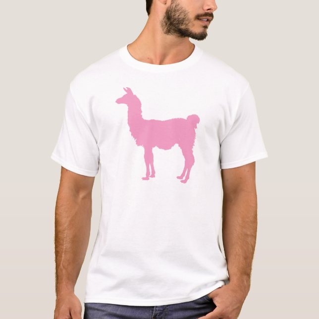 Camiseta Llama rosada (Anverso)