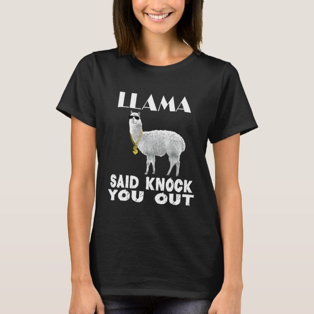Camiseta Llama Said Te Golpea Para Los Agricultores (Anverso)