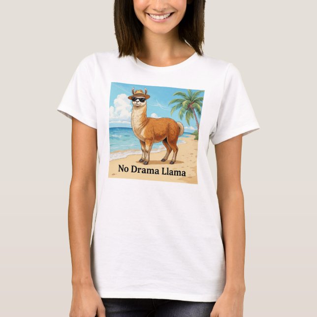 CAMISETA LLAMA SIN DRAMA (Anverso)