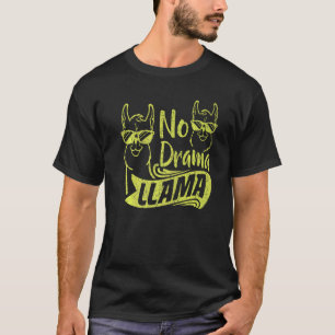 Camiseta Llama Sin Drama Para Hombres Mujeres Niños Animal
