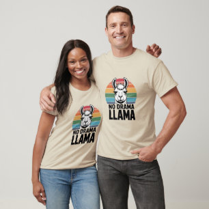 Camiseta Llama sin drama Personalizado