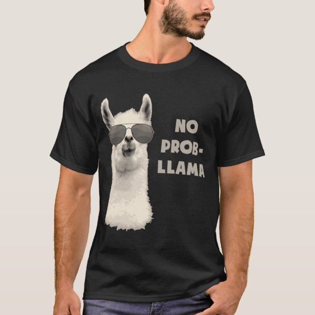 Camiseta Llama sin problema (Anverso)
