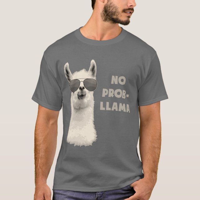 Camiseta Llama sin problema (Anverso)