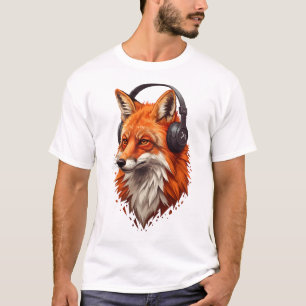 Camiseta Llama Sónica – Zorro Abstracto en Movimiento