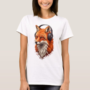 Camiseta Llama Sónica – Zorro Abstracto en Movimiento