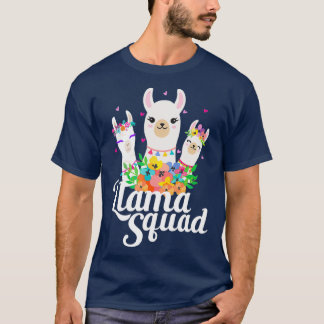 Camiseta Llama Squad Funny Cute Llama Matching