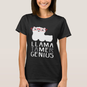 Camiseta Llama Tamer Genius Idea inteligente del amante de 