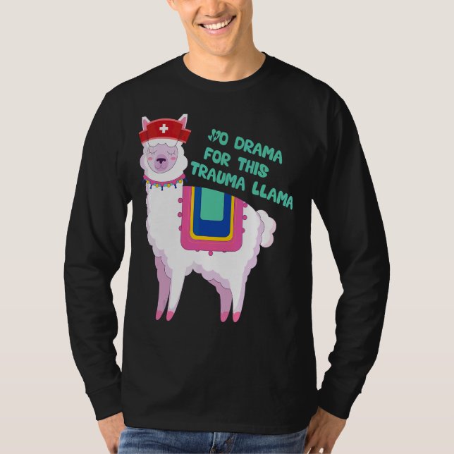 Camiseta Llama traumática para enfermeras (Anverso)