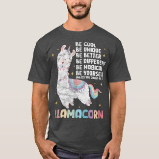 Camiseta Llama Unicorn Ser una Llamacorn perturbada 