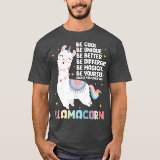 Camiseta Llama unicornio ser una llamacora 