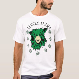 Camiseta Llama verde afortunada del Día de San Patricio