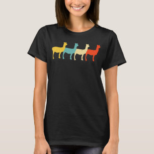 Camiseta Llama Vintage Retro Alpaca Animal Camelid Amante 6