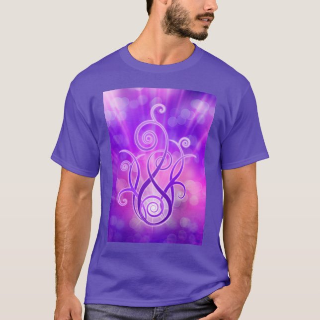 Camiseta Llama violeta/fuego violeta (Anverso)