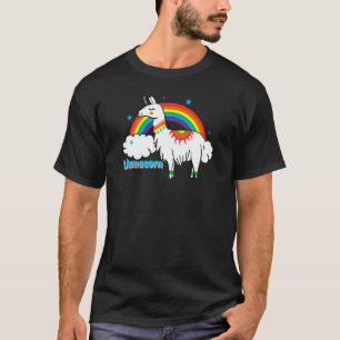 Camiseta Llamacora Animal arcoiris para hombres mujer Llama