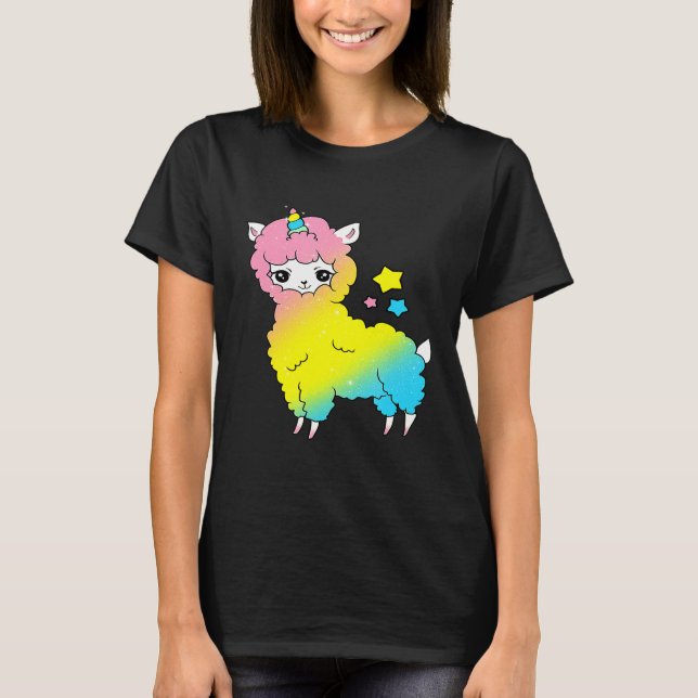 Camiseta Llamacorn a Unicornio mágico (Anverso)
