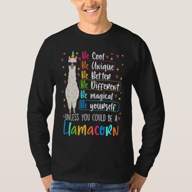 Camiseta Llamacorn Graphic For Teachers And Students (Anverso)