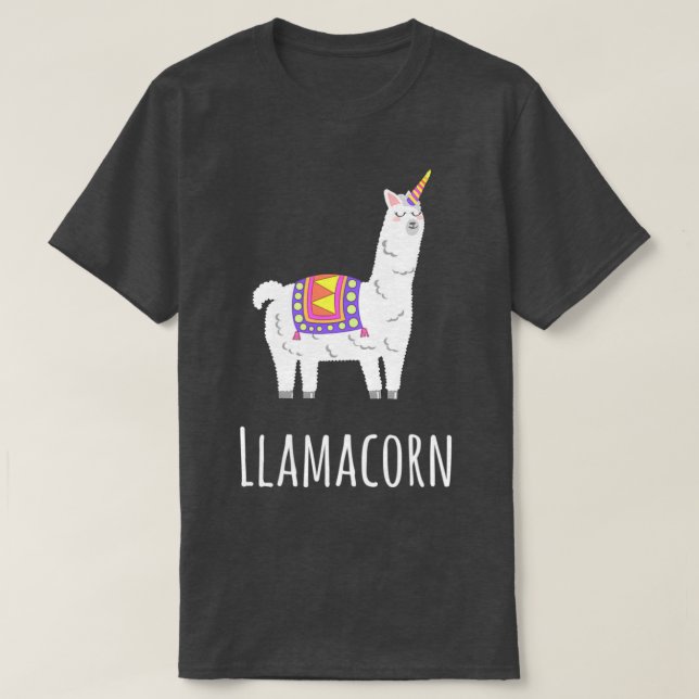 Camiseta Llamacorn Llama and Unicorn (Diseño del anverso)