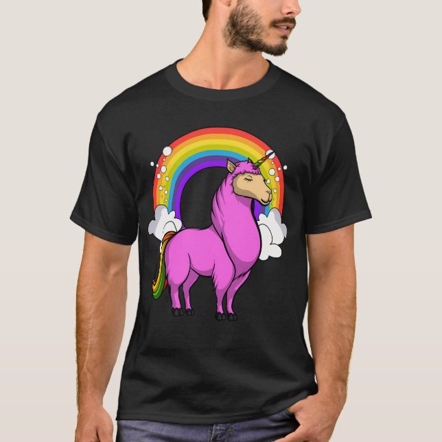 Camiseta Llamacorn Unicornio Llama (Anverso)
