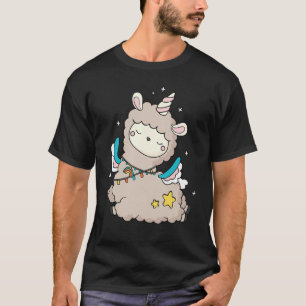 Camiseta Llamacorn Unicornio Llama Lindo Chicas Pastel