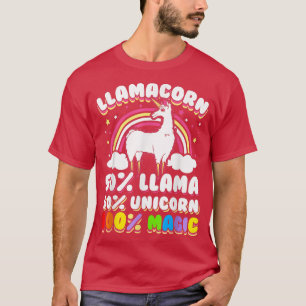 Camiseta    LlamacornFunny Unicorn Llama T 100 Magic 