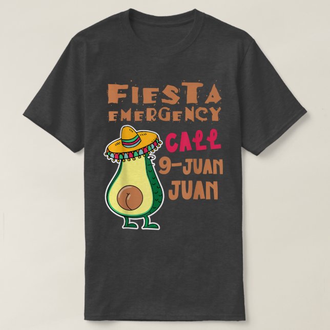 Camiseta Llamada 9 Juan Cute Aguacate Sombra Butt (Diseño del anverso)