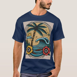 Camiseta Llamada a la isla: El paraíso de Sailor Jerry