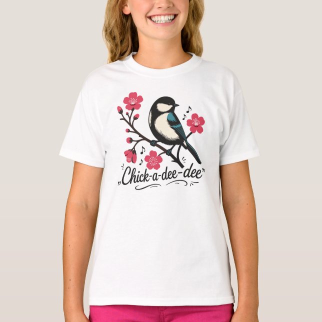 Camiseta Llamada de ave carbonero chick-a-dee-dee-dee (Anverso)