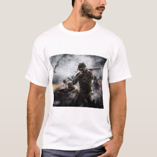 Camiseta Llamada de Deber Mundo en Guerra Infantería de Mar