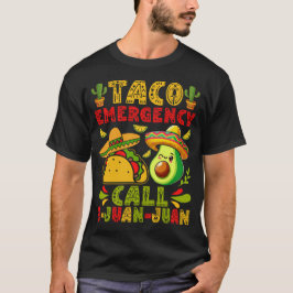 Camiseta Llamada de emergencia de taco 9-Juan-Funny Comida 