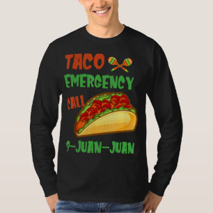 Camiseta Llamada de emergencia de taco 9 Juan Juan Comida m