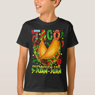 Camiseta Llamada de emergencia de taco 9 juan juan divertid