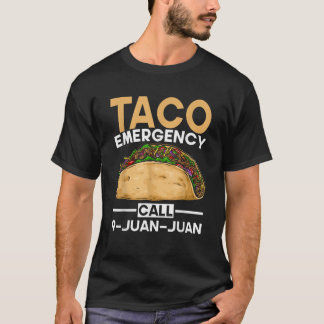 Camiseta Llamada de emergencia para tacaco de comida mexica