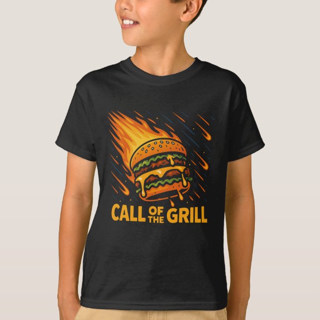 Camiseta Llamada De Hambre Asteroide Del Grill (Anverso)