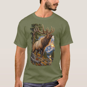 Camiseta Llamada de la Naturaleza – Toro Alce Salvaje Vinta