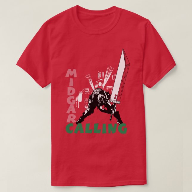 Camiseta Llamada de Midgar (Diseño del anverso)