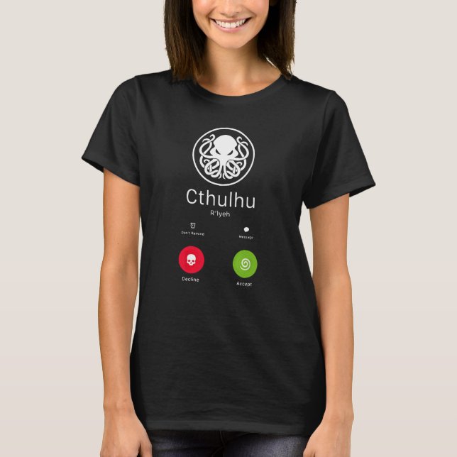 Camiseta Llamada de muerte a Cthulhu (Anverso)