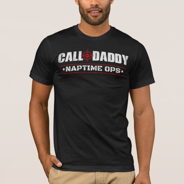 Camiseta Llamada de Papi Naptime Ops Funny Fathers Day (Anverso)