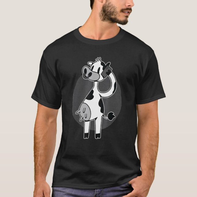 Camiseta Llamada de teléfono de vaca Smartphone (Anverso)