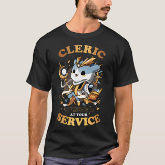 Camiseta Llamada Del Clérigo - Jugador De Gatos Cute