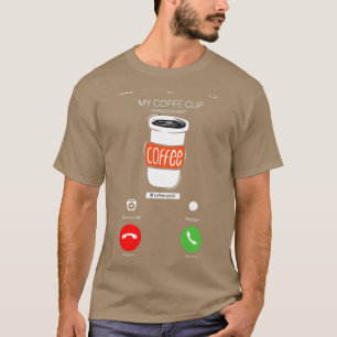 Camiseta llamada desde café