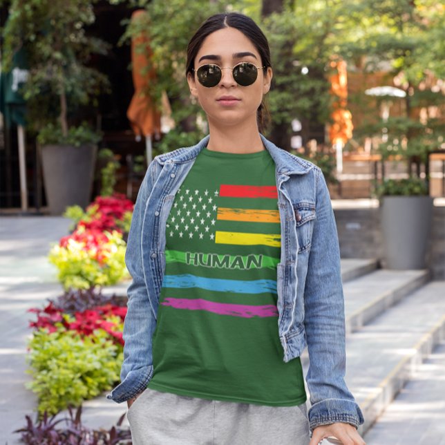 CAMISETA 🌈 LLAMADA ORGULLO HUMANO 🏳️ ‍ 🌈 (Subido por el creador)
