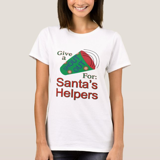 Camiseta Llamada para los Ayudantes de Santa (Anverso)