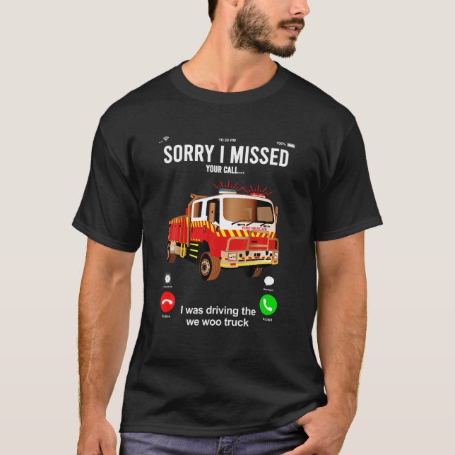 Camiseta Llamada telefónica perdida Héroe Hero Truck Rescue (Anverso)