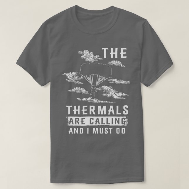 Camiseta Llamadas a las termómetros parapentes (Diseño del anverso)