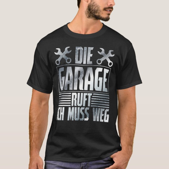 Camiseta Llamadas de garaje - Taller de autos mecánicos Mec (Anverso)