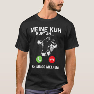 Camiseta Llamadas de vaca a Debo Ordeñar