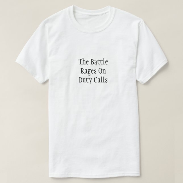 Camiseta Llamadas del deber de batalla (Diseño del anverso)