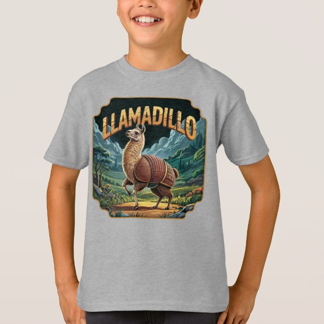 Camiseta Llamadillo Ilustracion Combo Creatividad divertida (Anverso)