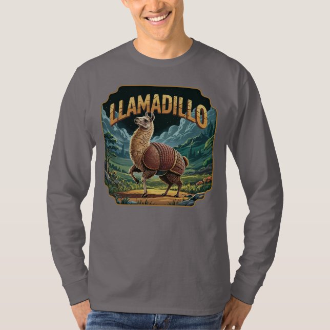 Camiseta Llamadillo Ilustracion Combo Creatividad divertida (Anverso)